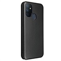 OnePlus Nord N100 Flip Case - Carbon Fiber