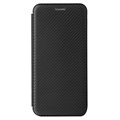 Samsung Galaxy A22 4G Flip Case - Carbon Fiber - Black