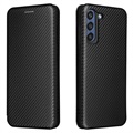 Samsung Galaxy S21 FE 5G Flip Case - Carbon Fiber - Black