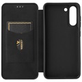 Samsung Galaxy S21 FE 5G Flip Case - Carbon Fiber - Black