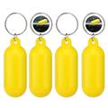 Floating Key Ring Set for Outdoor Water Activities - 4 Pcs. - Yellow
