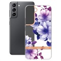 Flower Series Samsung Galaxy S22 5G TPU Case - Purple Begonia