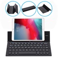 Foldable Bluetooth Keyboard and Desktop Holder - Black