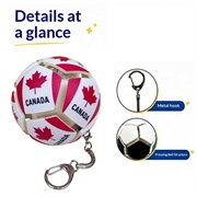 Football Country Flag Fidget Keychain - Soccer Stress Relief Ball - Canada