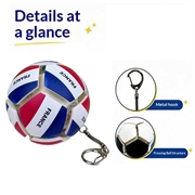 Football Country Flag Fidget Keychain - Soccer Stress Relief Ball - France