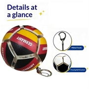 Football Country Flag Fidget Keychain - Soccer Stress Relief Ball - Germany