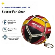 Football Country Flag Fidget Keychain - Soccer Stress Relief Ball - Germany
