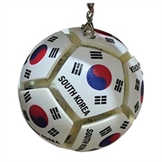 Football Country Flag Fidget Keychain - Soccer Stress Relief Ball - Korea