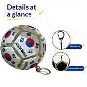 Football Country Flag Fidget Keychain - Soccer Stress Relief Ball - Korea