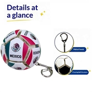 Football Country Flag Fidget Keychain - Soccer Stress Relief Ball - Mexico