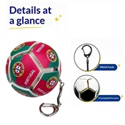 Football Country Flag Fidget Keychain - Soccer Stress Relief Ball - Portugal
