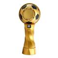 Football Design Portable Cooling Fan - 4000mAh, LED Display, Cold Compress Function - Gold