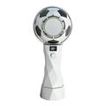 Football Design Portable Cooling Fan - 4000mAh, LED Display, Cold Compress Function - White