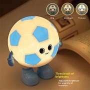 Football Kids RGB Night Light with 3 Brightness Levels - Blue / White