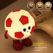 Football Kids RGB Night Light with 3 Brightness Levels - Red / White