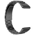 Garmin QuickFit 26mm / Garmin Fenix 7X / 7X Pro / 6X Stainless Steel Strap 3 Beads Watch Band