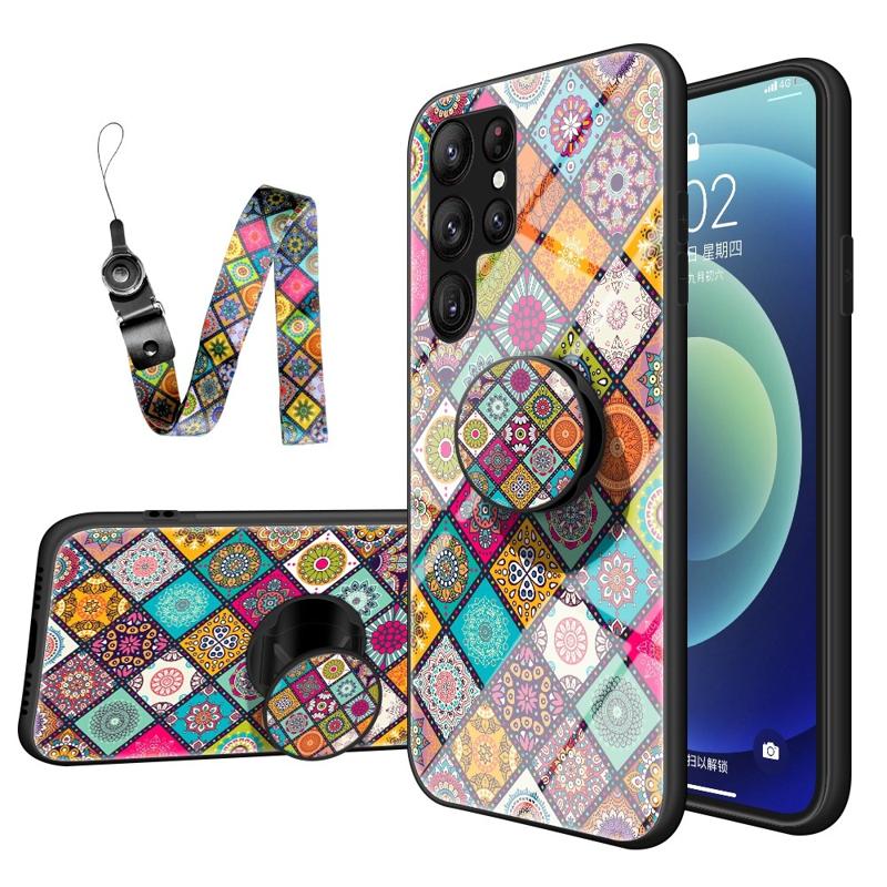 Checkered Pattern Samsung Galaxy S23 Ultra 5G Hybrid Case