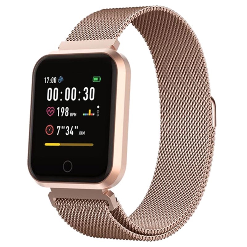 rose gold color smartwatch