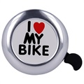 Forever Outdoor I Love My Bike Bicycle Bell - Silver