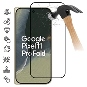 Google Pixel 11 Pro Fold Full Cover Tempered Glass Screen Protector - 9H - Black Edge