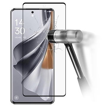 Oppo Reno10 Full Cover Tempered Glass Screen Protector - Black Edge