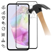 Samsung Galaxy A35 Full Cover Tempered Glass Screen Protector - Black Edge