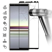Sony Xperia 5 V Full Cover Tempered Glass Screen Protector - Black Edge