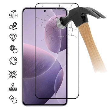 Xiaomi Redmi K70/K70 Pro/Poco F6 Pro Full Cover Tempered Glass Screen Protector - Black Edge