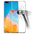 Full Cover Huawei P40 Pro Tempered Glass Screen Protector - 9H - Black