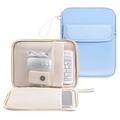 Full-Open Tablet/Laptop Sleeve with Multi-Compartments - Blue