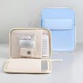 Full-Open Tablet/Laptop Sleeve with Multi-Compartments - Blue