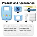 G01 Kids Instant Print Camera - 48MP, 1080P - Blue