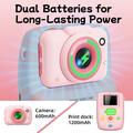 G01 Kids Instant Print Camera - 48MP, 1080P - Pink