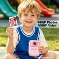 G01 Kids Instant Print Camera - 48MP, 1080P - Pink