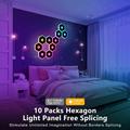 G01 Smart Hexagon RGB LED Wall Light Panels with Tuya and Smart Life App Control - 15 Pcs.