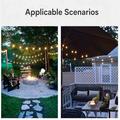 G40 Solar LED String Lights with 50 Bulbs and 2 Spares with Remote Control - 30m