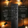 G40 Solar LED String Lights with 50 Bulbs and 2 Spares with Remote Control - 30m