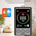 GC300 Mini 4-in-1 Carbon Monoxide Detector - CO/Combustible Gas/Temperature/Humidity Monitor