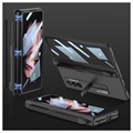 GKK Magnetic Fold Samsung Galaxy Z Fold3 5G Hybrid Case with Pen Slot - Black
