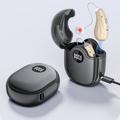 GM-362 RIC Rechargeable Hearing Aid for Elderly - Beige / Black