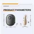 GM-362 RIC Rechargeable Hearing Aid for Elderly - Beige / Black