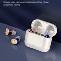 GM-912T Ergonomic CIC Hearing Aids with Charging Case - Beige / White