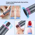 GMC-252 Electric Foot File Callus Remover with Grinding Heads - Dark Grey