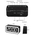 GS202-2 RGB LED Digital Alarm Clock with Night Light - Black