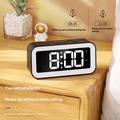 GS202-2 RGB LED Digital Alarm Clock with Night Light - Black
