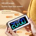 GS202-2 RGB LED Digital Alarm Clock with Night Light - Black