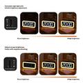 GS202-2 RGB LED Digital Alarm Clock with Night Light - Black