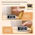 GS202-2 RGB LED Digital Alarm Clock with Night Light - Black