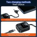 GT83 Bluetooth 6.0 Audio Transmitter/Receiver for Car, Airplane, TV - USB-C/3.5mm - Black