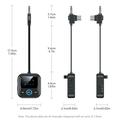 GT83 Bluetooth 6.0 Audio Transmitter/Receiver for Car, Airplane, TV - USB-C/3.5mm - Black